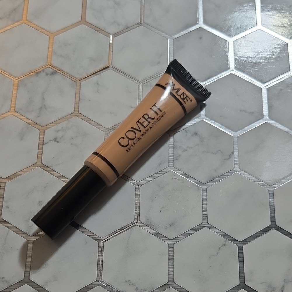 Muse Cover-It 2 In 1 Foundation & Concealer - Dark Beige Tone